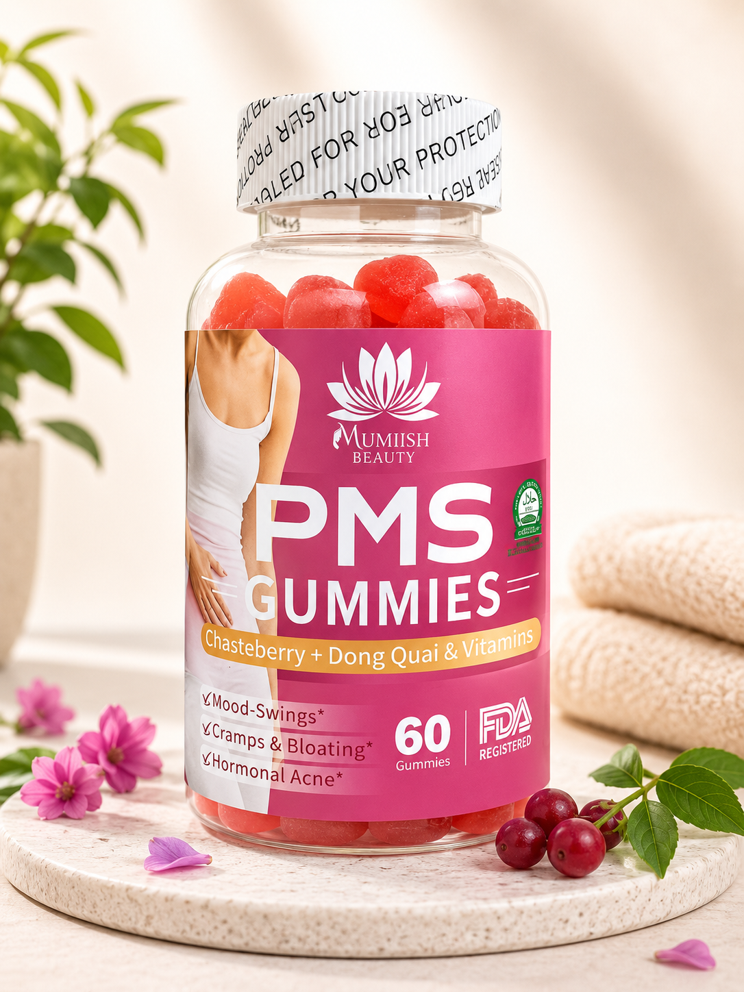 PMS Gummies — Chasteberry + Dong Quai & Vitamines