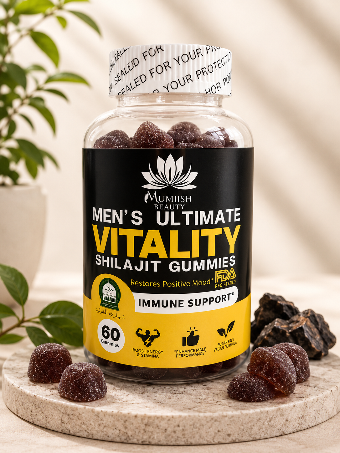 Men's Ultimate Vitality Shilajit Gummies — Énergie & Performance