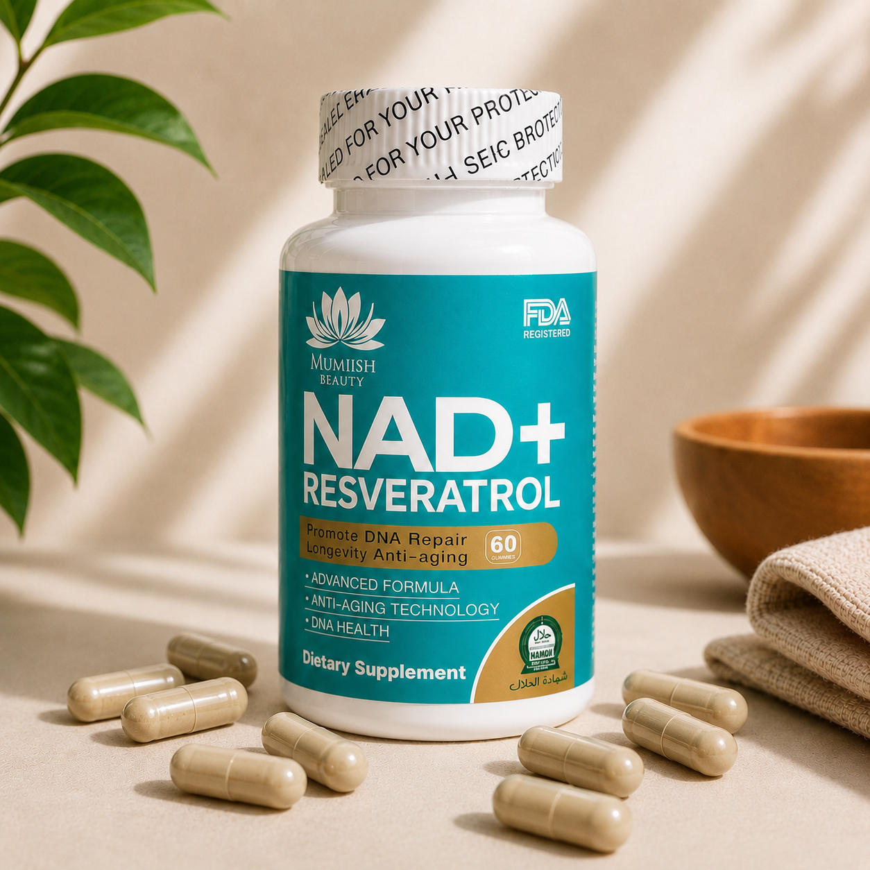 NAD+ Resveratrol — Anti-âge & Longévité