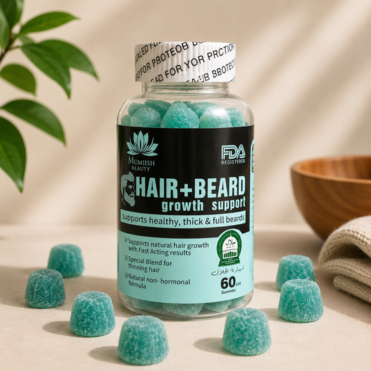 Hair + Beard Growth Support Gummies — Formule Non-Hormonale