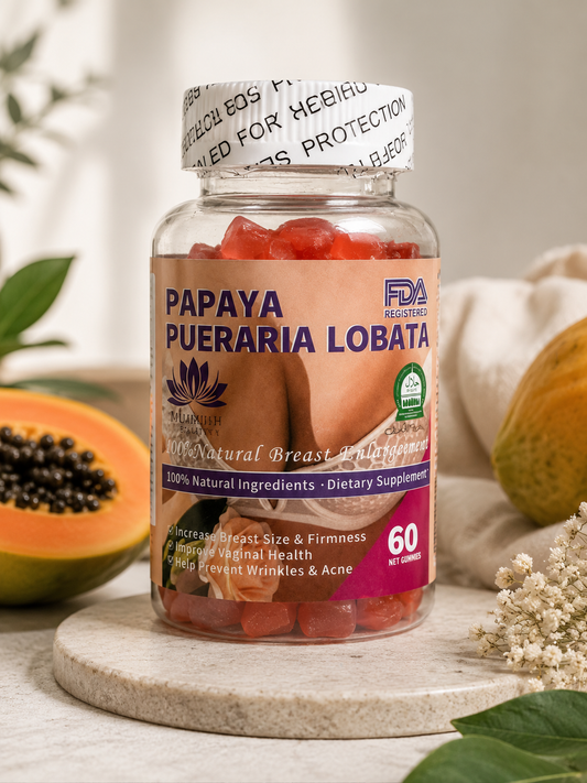 Papaya Pueraria Lobata Gummies — Bien-être Féminin Naturel
